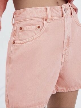 Zara Light Pink Denim Shorts
